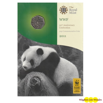2011 50p BU Coin Pack - WWF 50th Anniversary Celebration - Click Image to Close